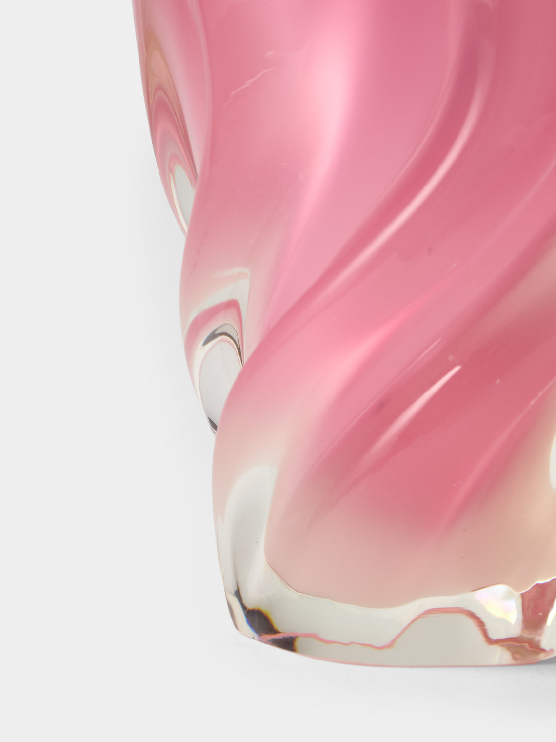 Antique and Vintage - 1970s NasonMoretti Murano Glass Vase (7in/17.5cm) - Pink - ABASK