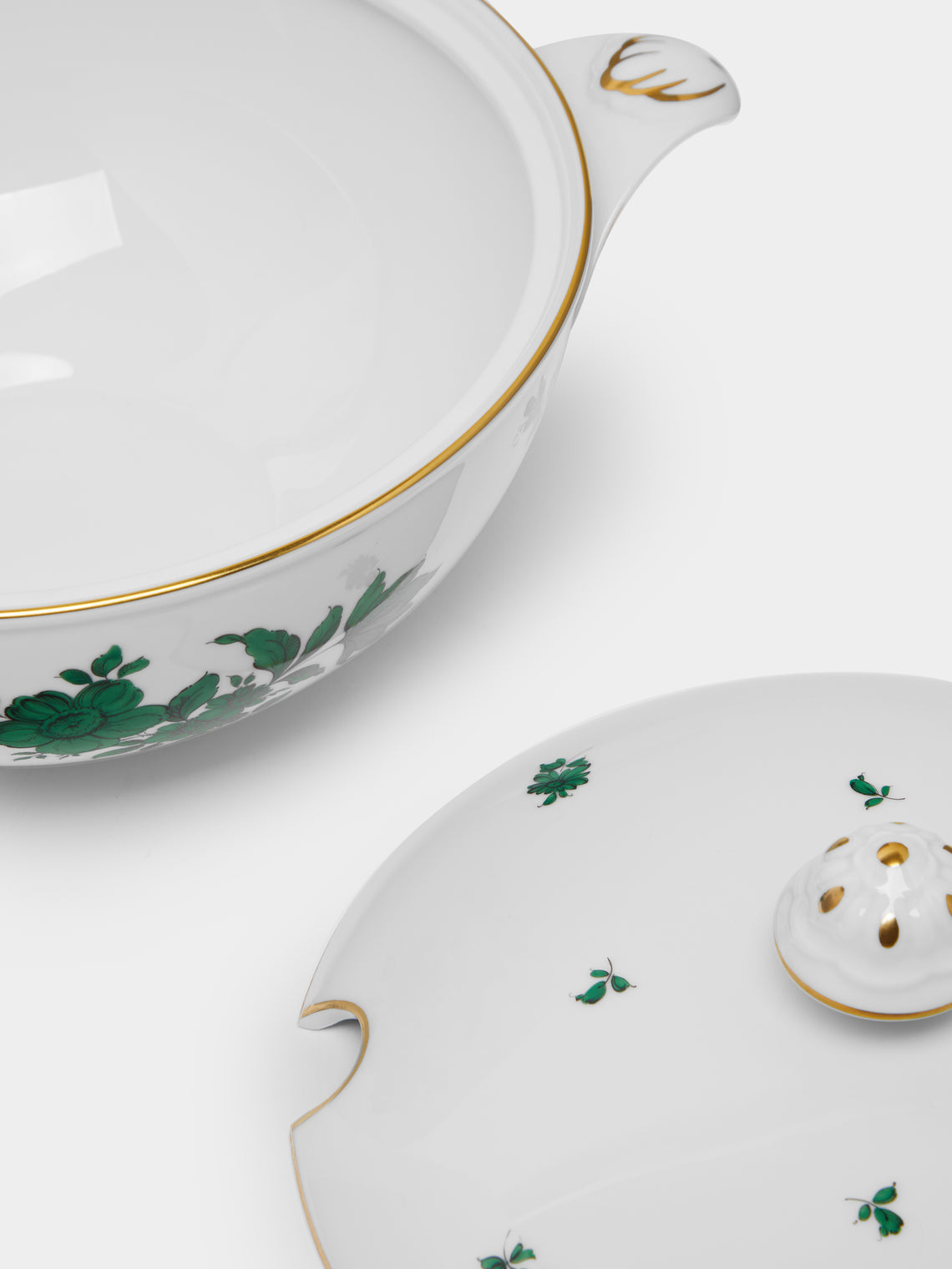 Augarten - Maria Theresia Hand-Painted Porcelain Shallow Tureen -  - ABASK