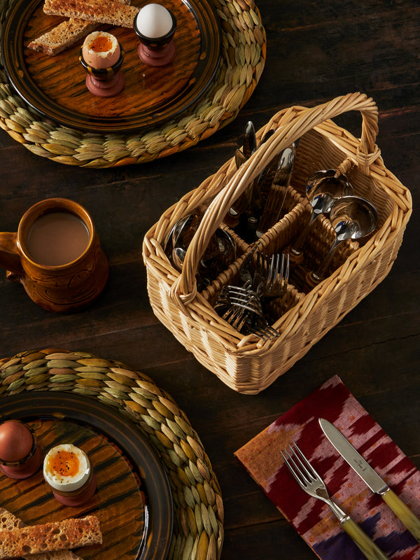 Sussex Willow Baskets - Handwoven Willow Cutlery Basket -  - ABASK