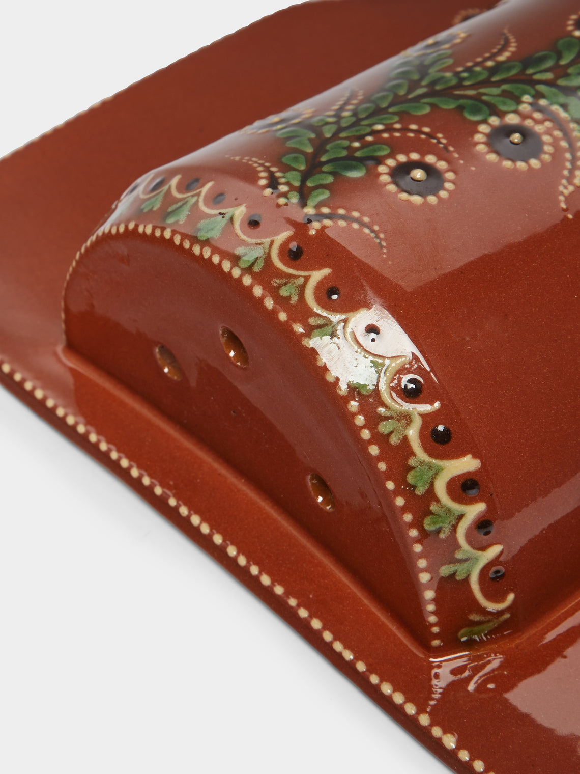 Poterie d’Évires - Flowers Hand-Painted Ceramic Single Utensil Holder -  - ABASK