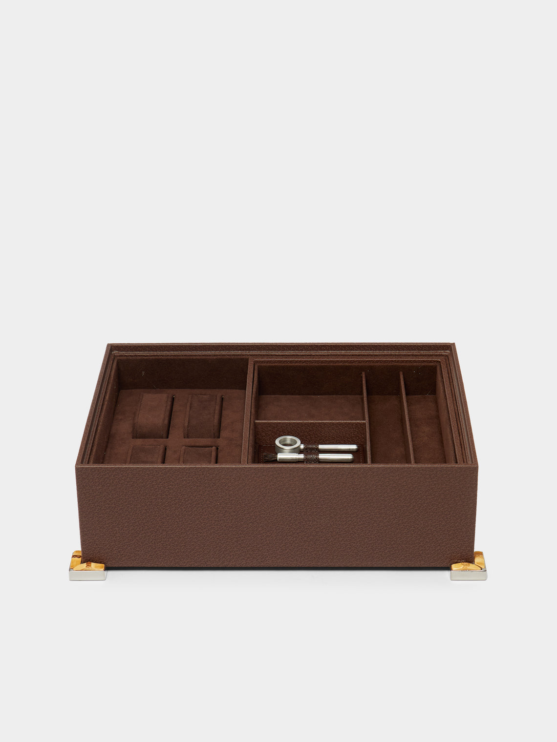 Lorenzi Milano - Bamboo Leather Jewellery Box -  - ABASK