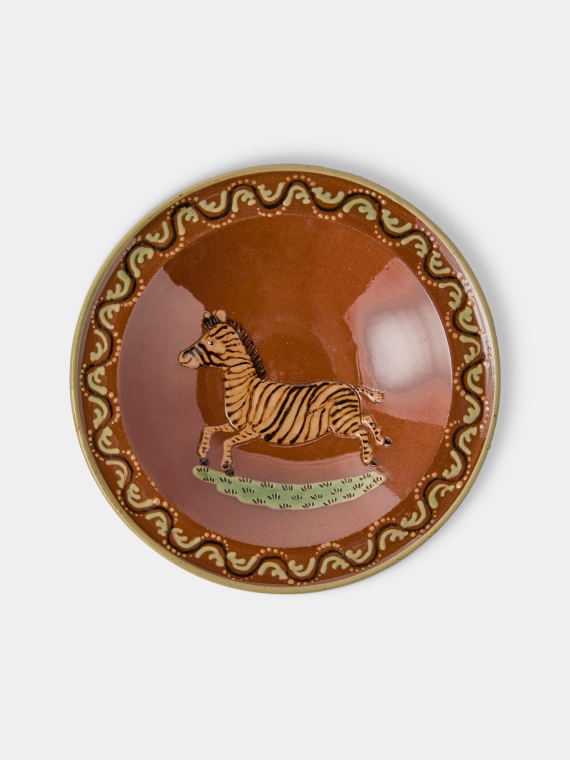 Poterie d’Évires - Animals Hand-Painted Ceramic Breakfast Bowls (Set of 4) - Light Brown - ABASK