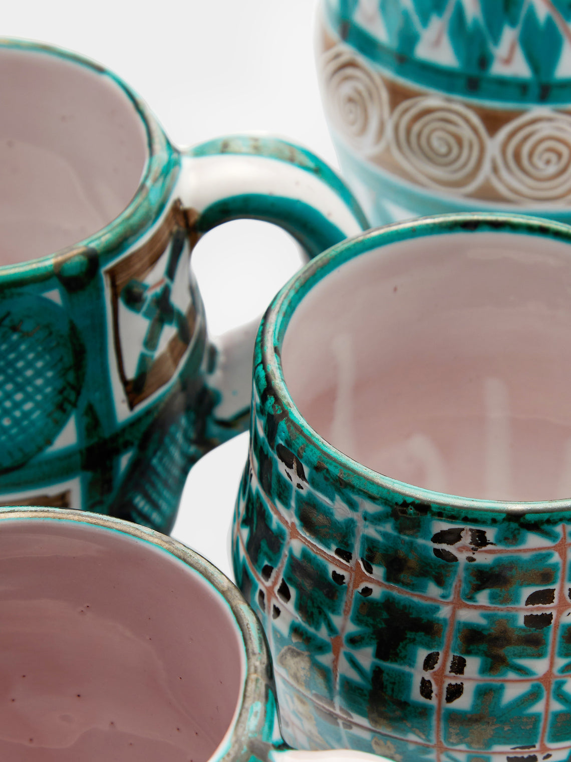 Antique and Vintage - 1950s Robert Picault Ceramic Mugs (Set of 6) -  - ABASK