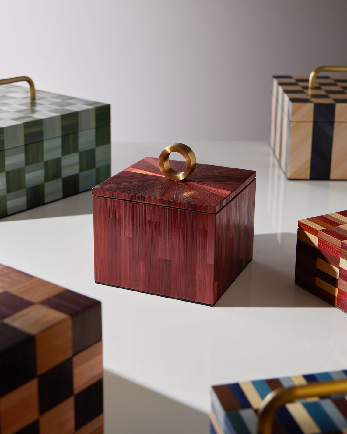 Ruda Studio - Weave Rye Straw Inlay Wood Jewellery Box -  - ABASK