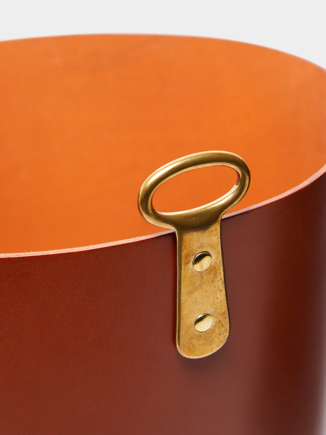 Otis Ingrams - Eyelet Leather Wastepaper Bin -  - ABASK