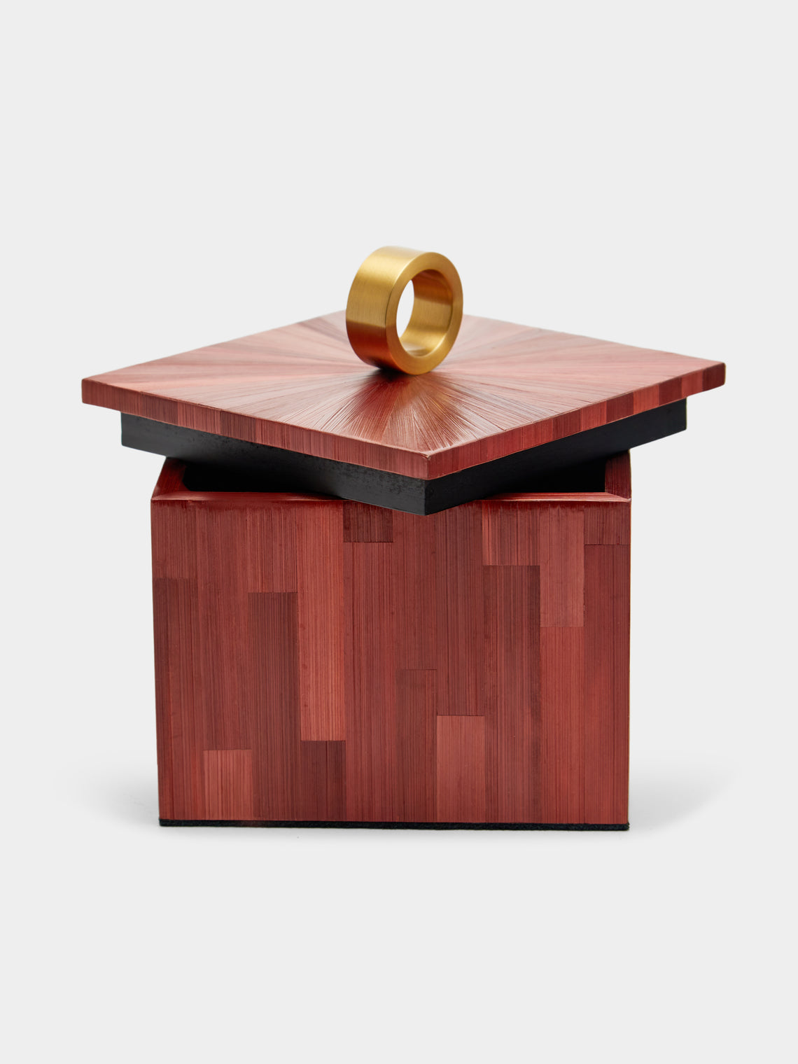Ruda Studio - Weave Rye Straw Inlay Wood Jewellery Box -  - ABASK