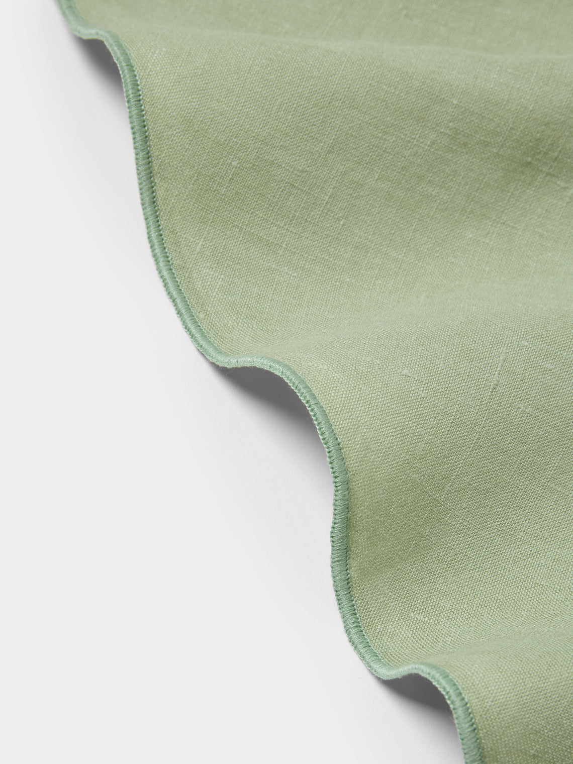 Borgo delle Tovaglie - Filo Linen Round Tablecloth 220cm - Green - ABASK