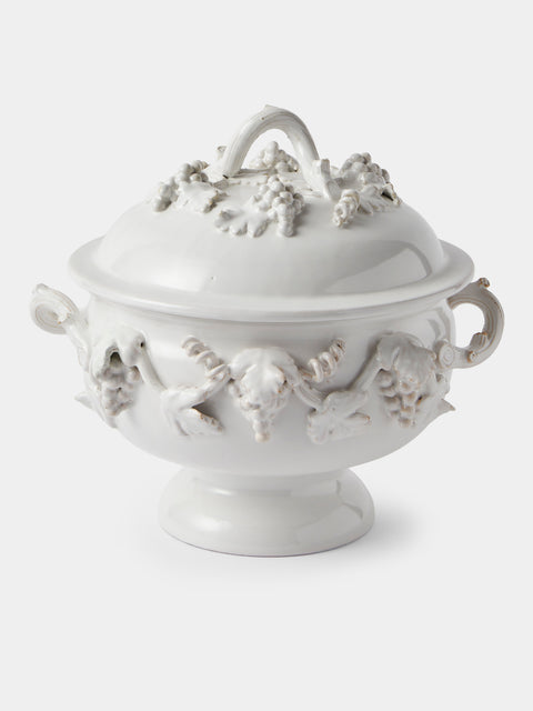 Antique and Vintage - 1960s Émile Tessier Ceramic Terrine - White - ABASK - 