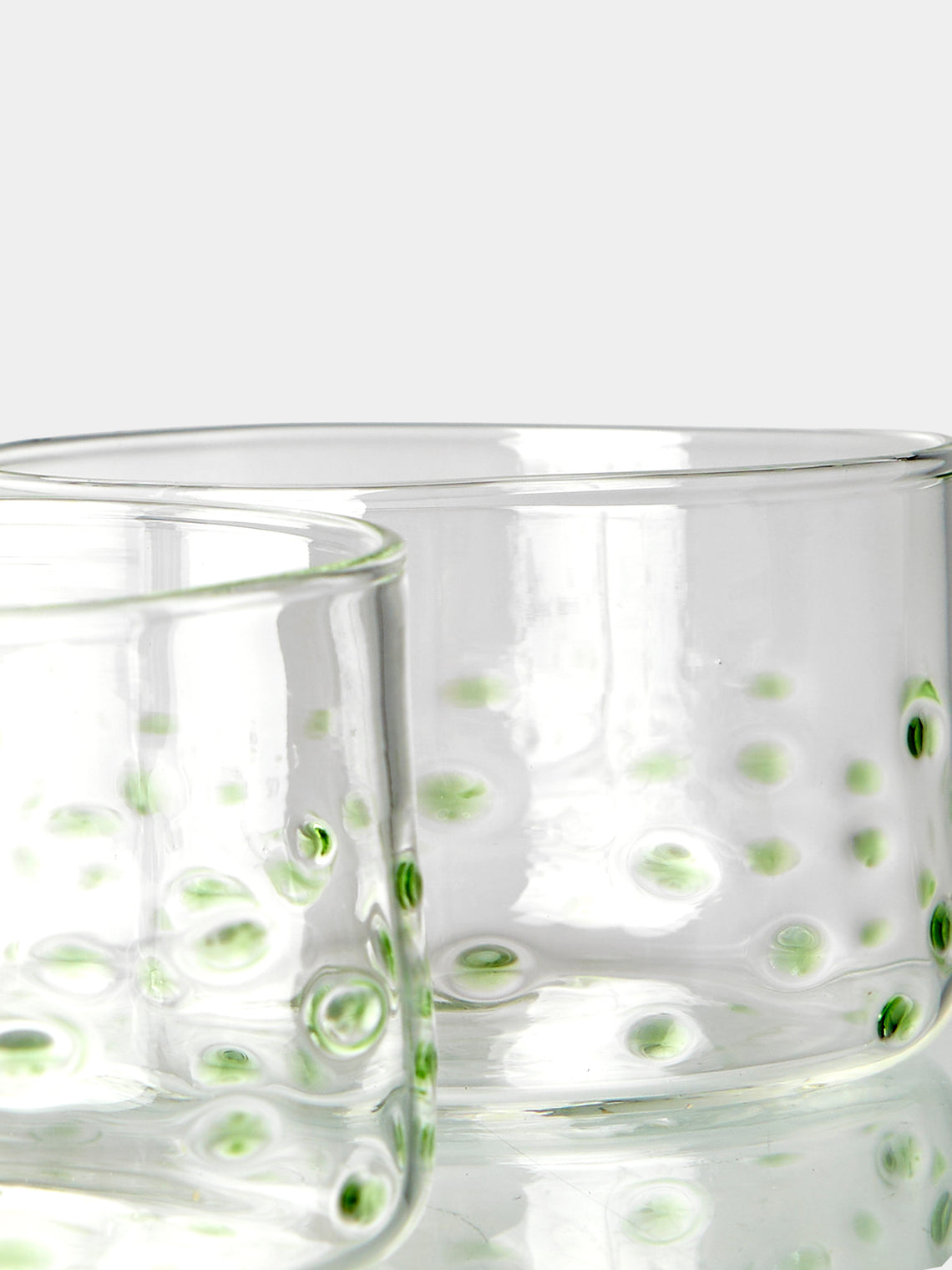 Alya Tannous - | Set of 4 | Hand-Blown Glass Dessert Bowls - Clear - ABASK