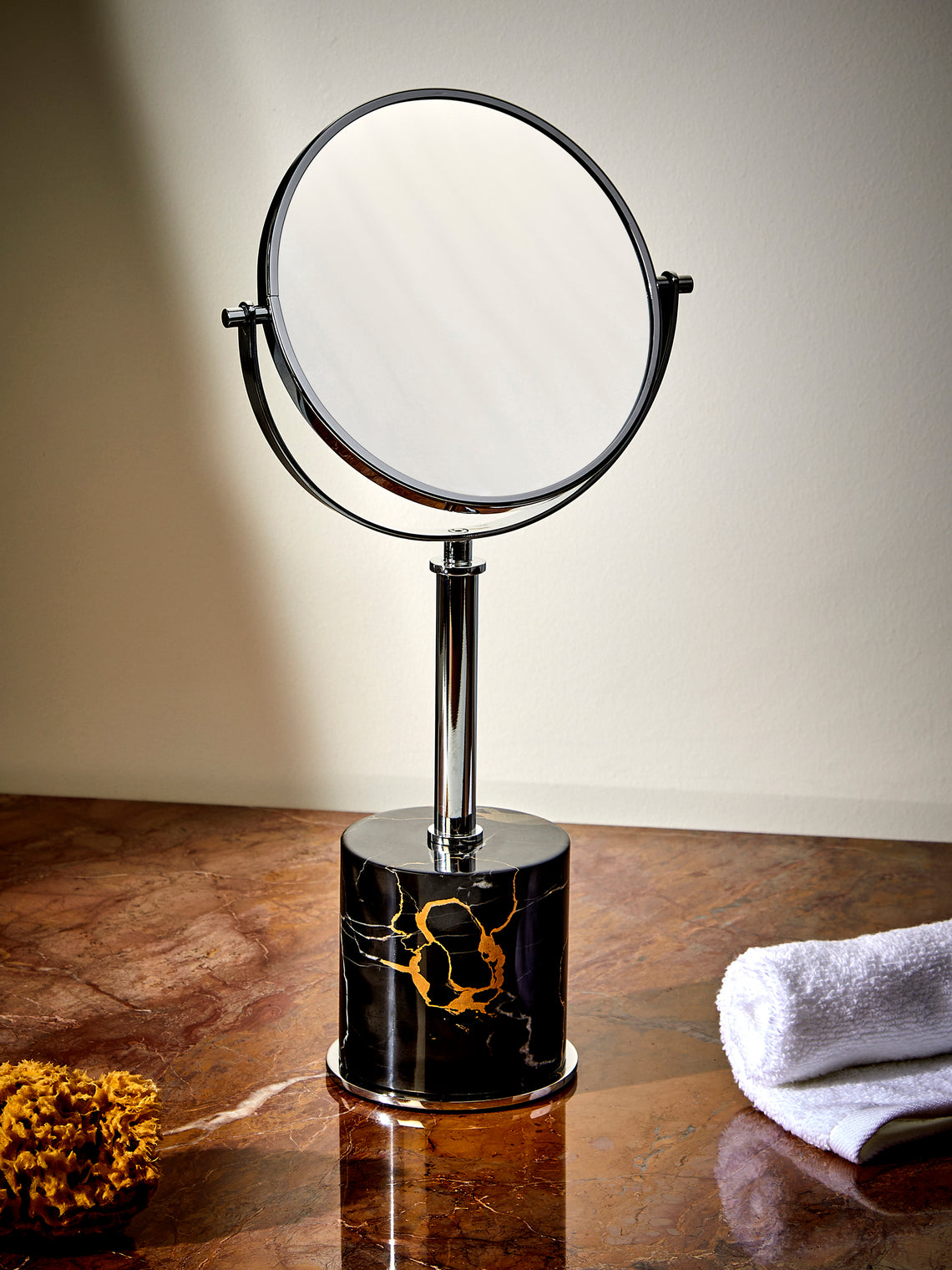 Giobagnara - Positano Marble Freestanding Mirror - Black - ABASK