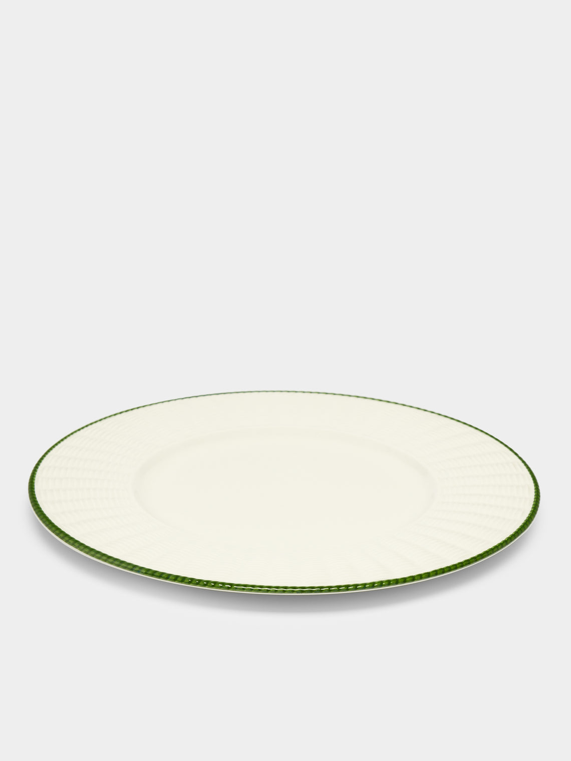 Este Ceramiche - Wicker Hand-Painted Ceramic Charger Plates (Set of 4) -  - ABASK