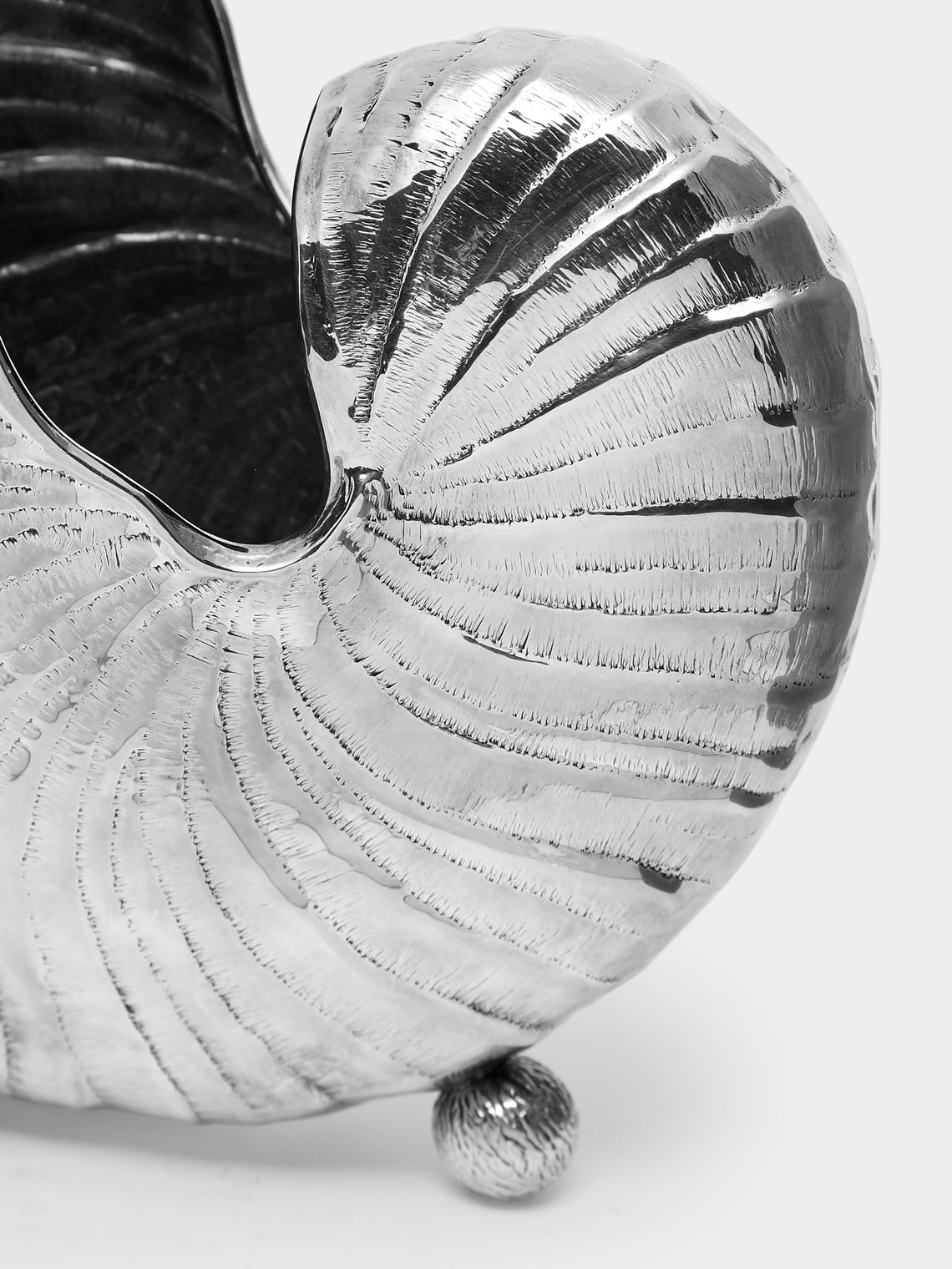 Antique and Vintage - 1950s Shell Solid Silver Bottle Holder -  - ABASK