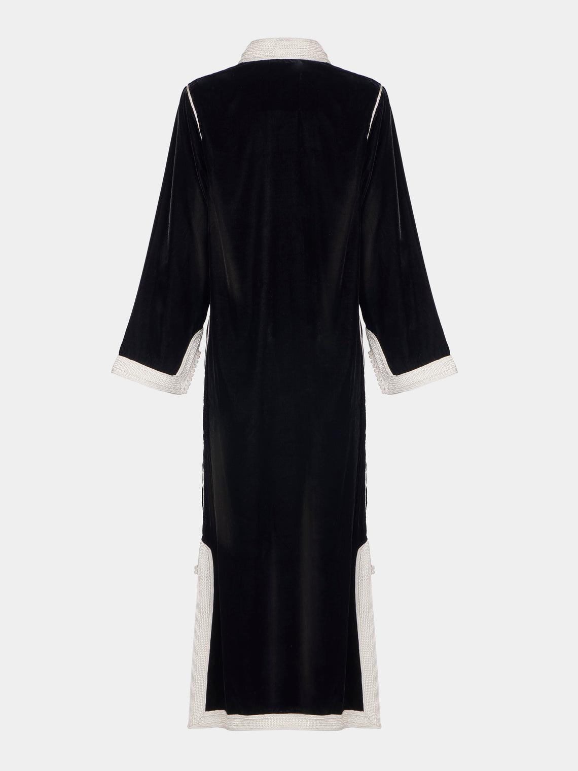 Muzungu Sisters - Alia Hand-Embroidered Velvet Dress - Black - ABASK