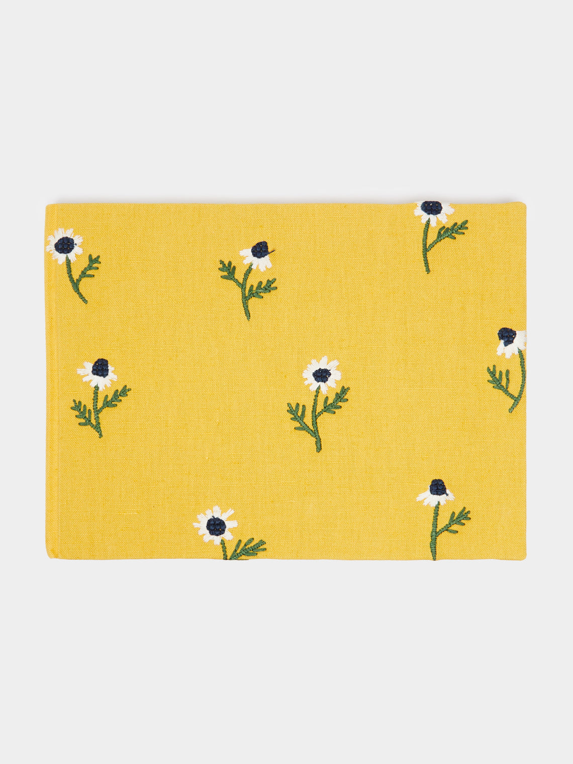 Esencial Hogar - Manzanilla Embroidered Linen Guest Book -  - ABASK - 