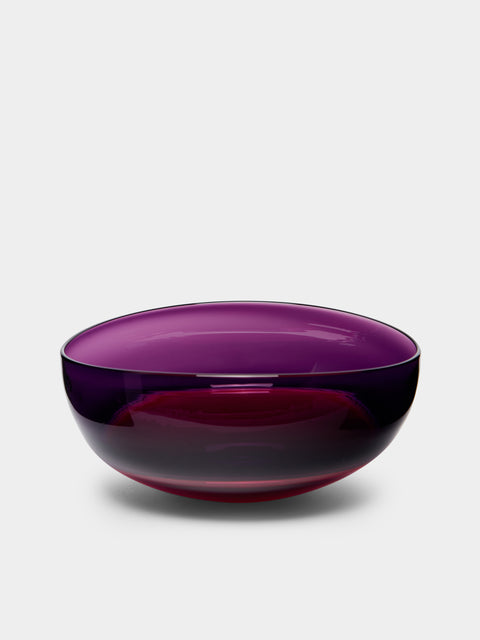 Stewart Hearn - Oval Encalmo Hand-Blown Glass Small Bowl -  - ABASK - 