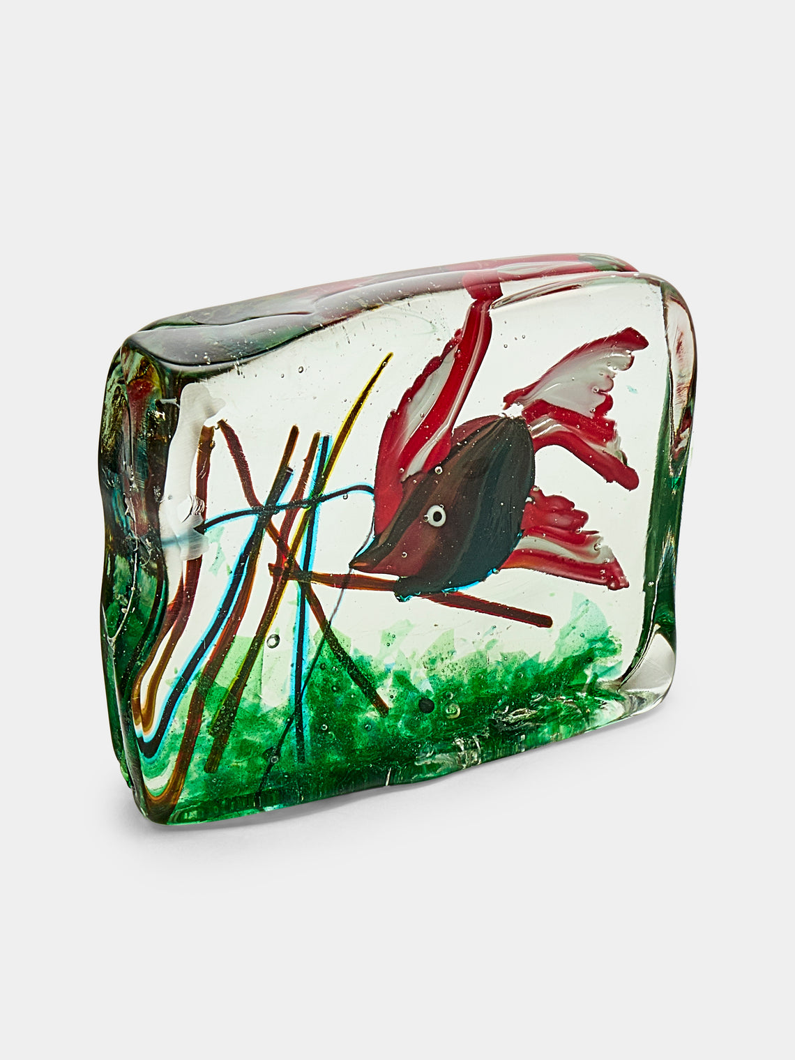 Antique and Vintage - 1940s Alfredo Barbini for Cenedese Fish Murano Glass Paperweight - Multiple - ABASK