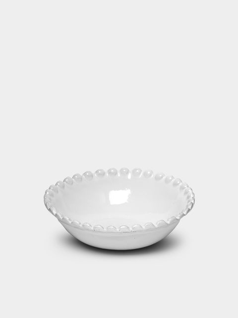 Astier de Villatte - Adélaïde Hand-Glazed Ceramic Small Soup Plate – 6in/16cm (Set of 2) - White - ABASK - 