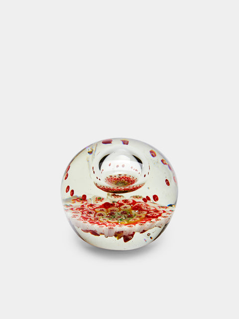 Antique and Vintage - 1930s Murano Glass Paperweight - Red - ABASK - 