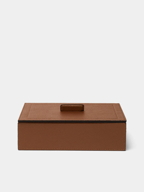 Giobagnara - Sally Leather Trinket Box - Brown - ABASK - 