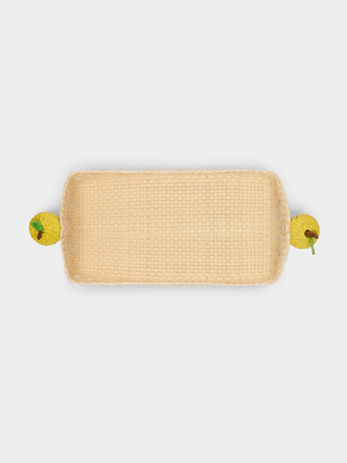 Coro Cora - Lemon Handwoven Iraca Palm Bread Baskets (Set of 2) -  - ABASK