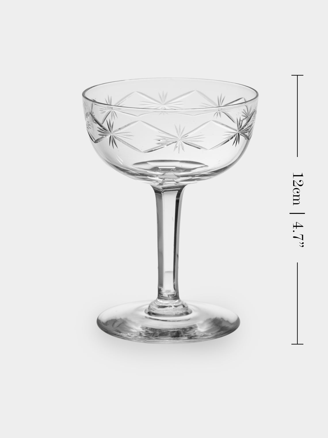 Antique and Vintage - 1940s Crystal Champagne Coupes (Set of 16) - Clear - ABASK