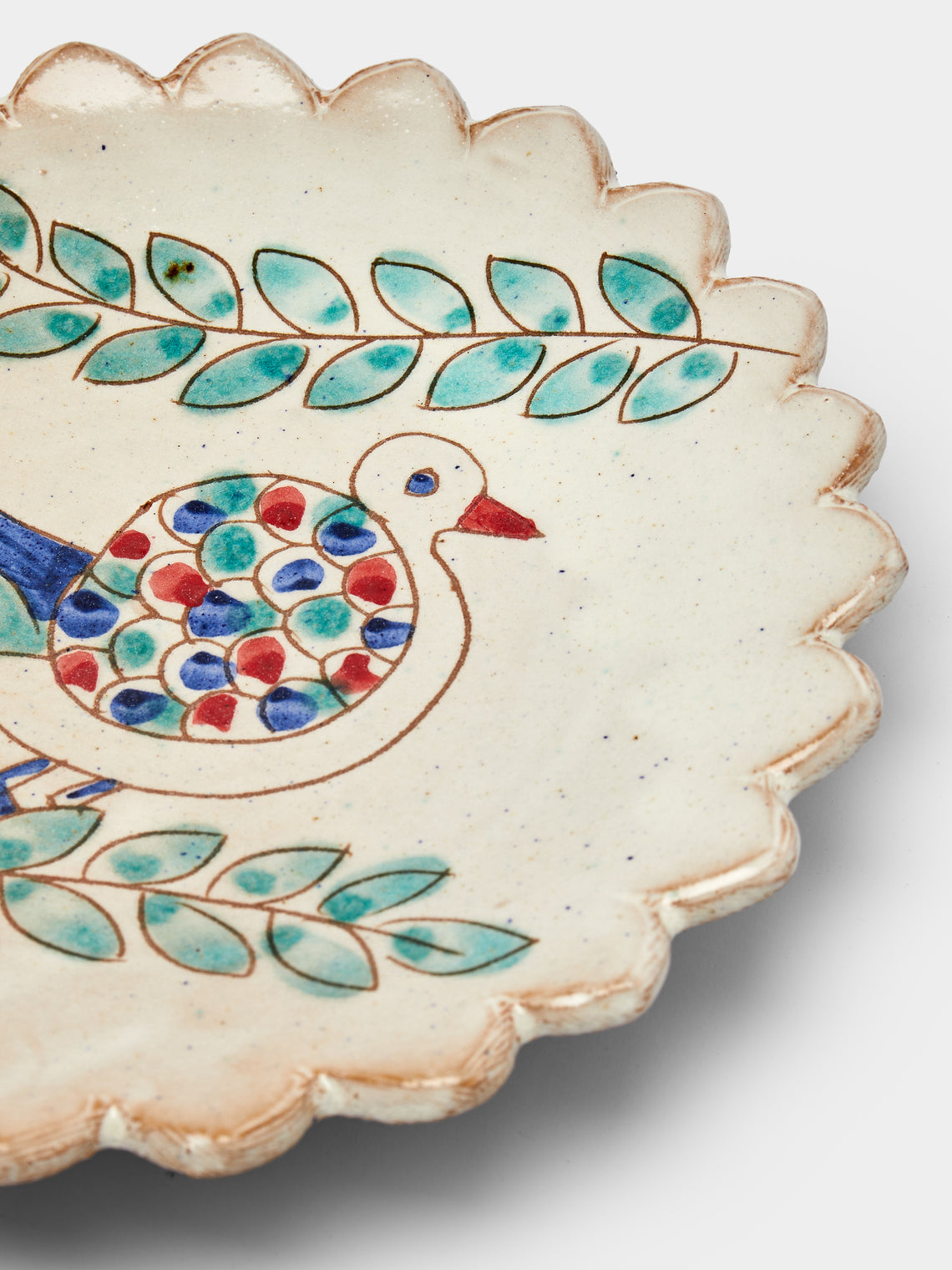 Anut Cairo - Chirpy Hand-Painted Ceramic Cake Plate -  - ABASK