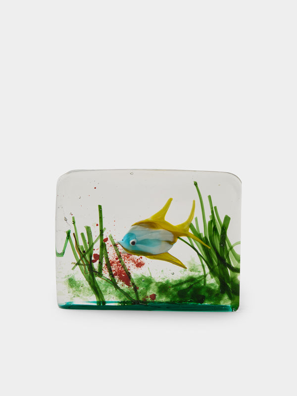 Antique and Vintage - Mid-Century Gino Cenedese Barbini Fish Glass Paperweight - Multiple - ABASK - 