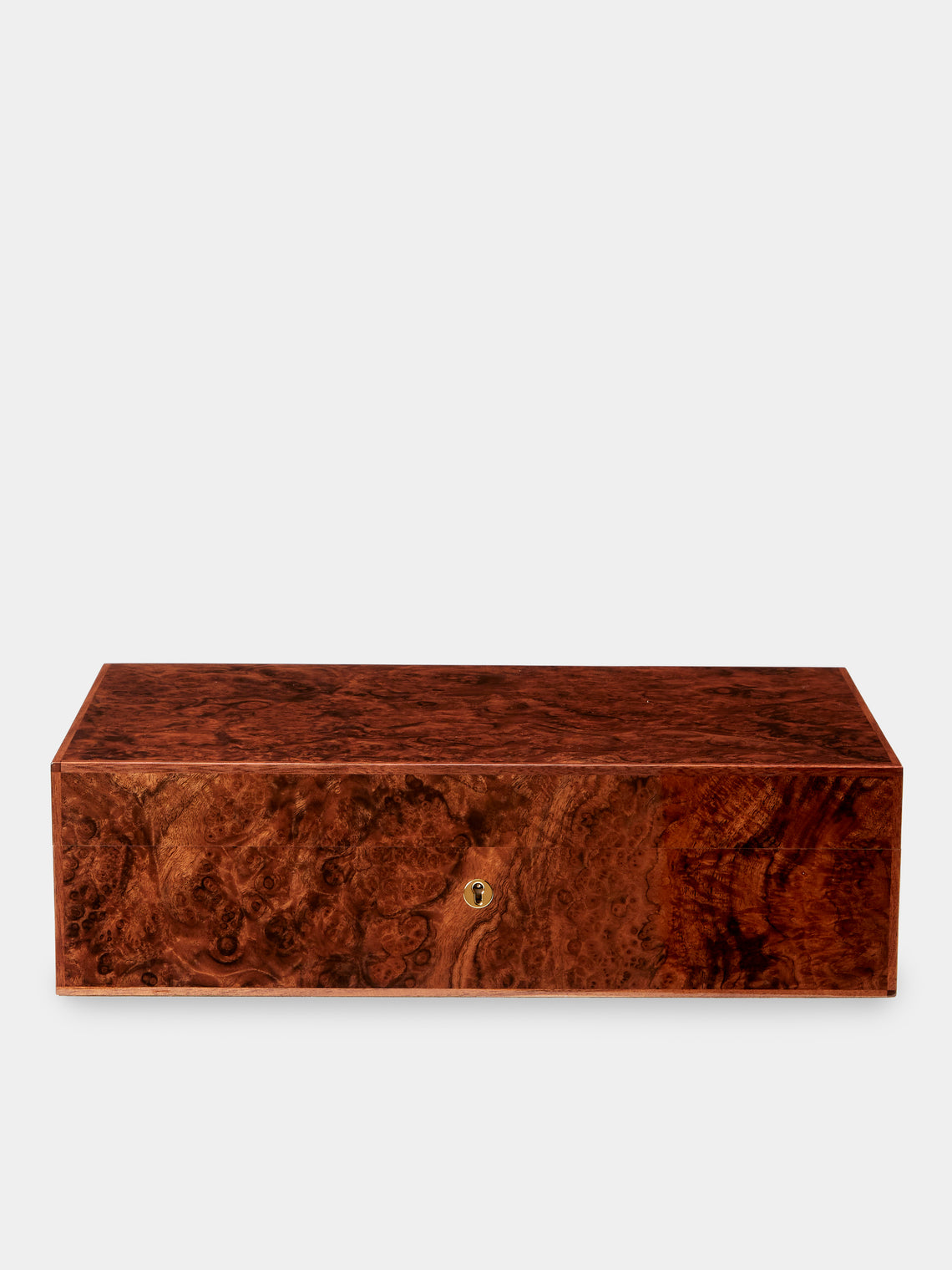 Elie Bleu - Walnut Burl Humidor Case (110 Cigars) - Dark Brown - ABASK