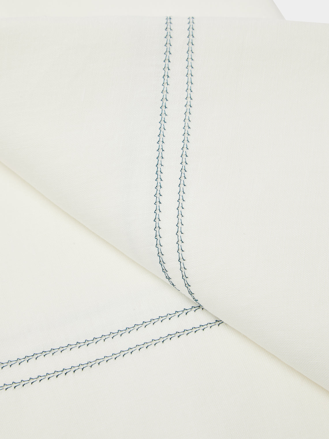Volga Linen - Hem-Stitch Linen King Duvet Cover -  - ABASK