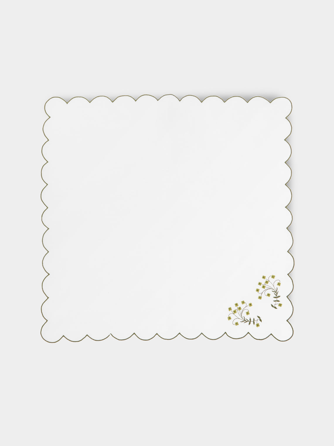 Los Encajeros - Spring Embroidered Linen Napkins (Set of 4) -  - ABASK