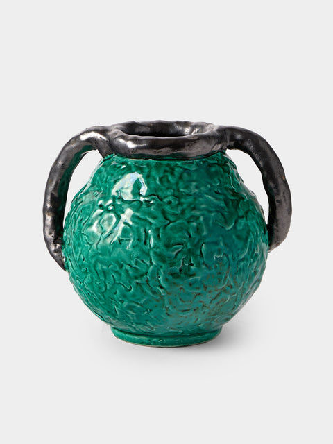 Antique and Vintage - MID CENTURY JEROME MASSIER VASE - Green - ABASK - 