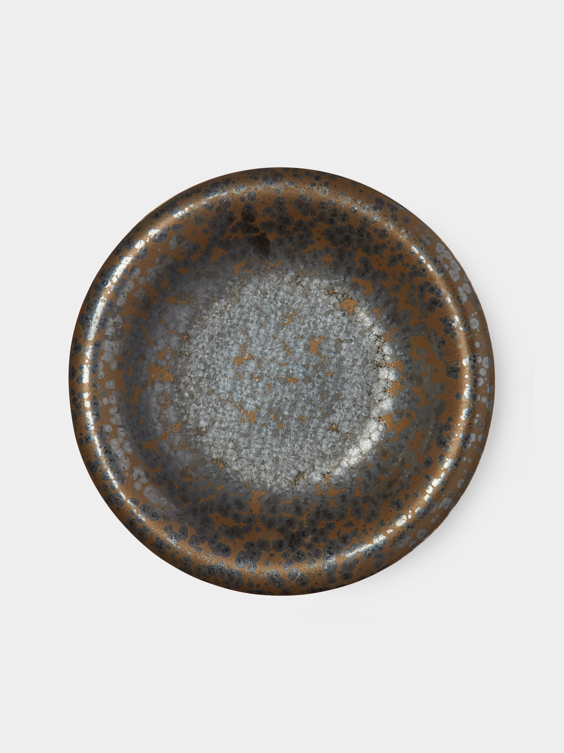 Jaune de Chrome - Bubble Porcelain Soup Plate - Black - ABASK