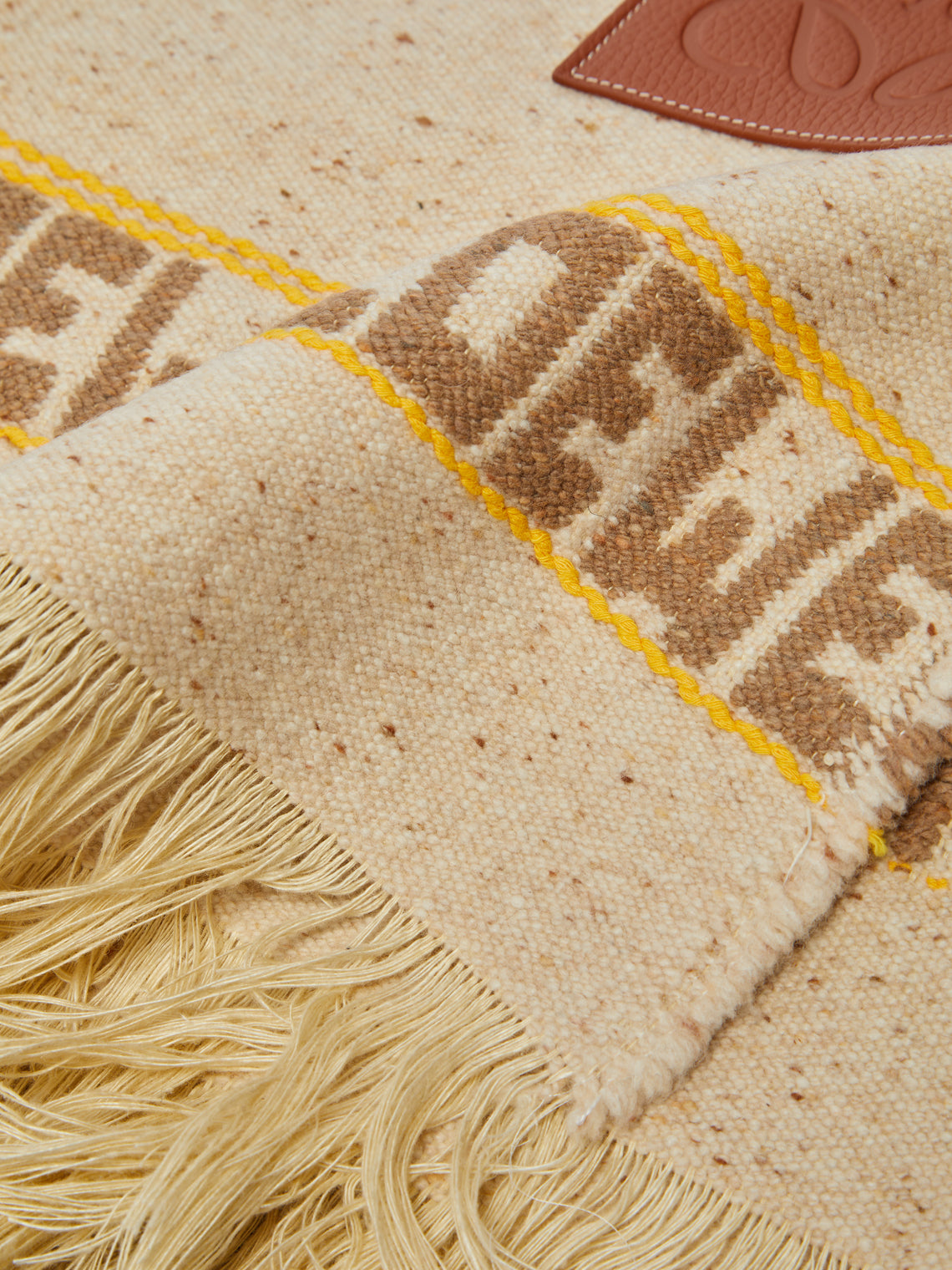 Loewe Home - Wool and Linen Striped Blanket -  - ABASK