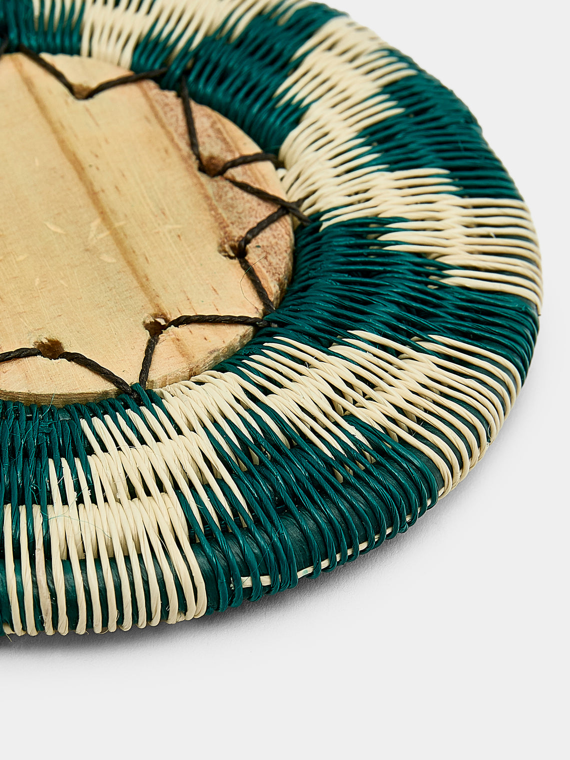 CasaLatina - Pacifico Handwoven Werregue Palm Coasters (Set of 4) - Tan - ABASK