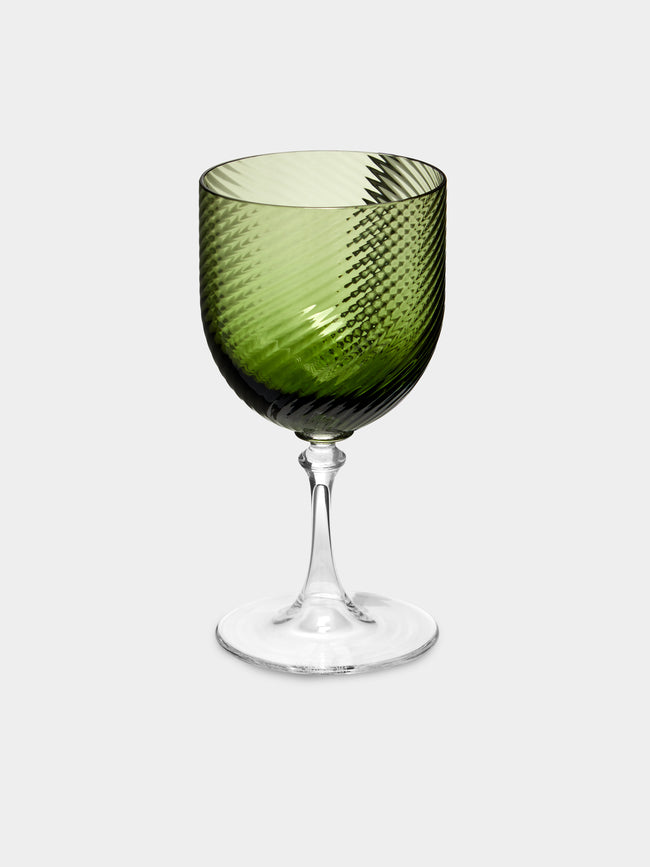 NasonMoretti - Twisted Soraya Hand-Blown Murano White Wine Glass -  - ABASK - 