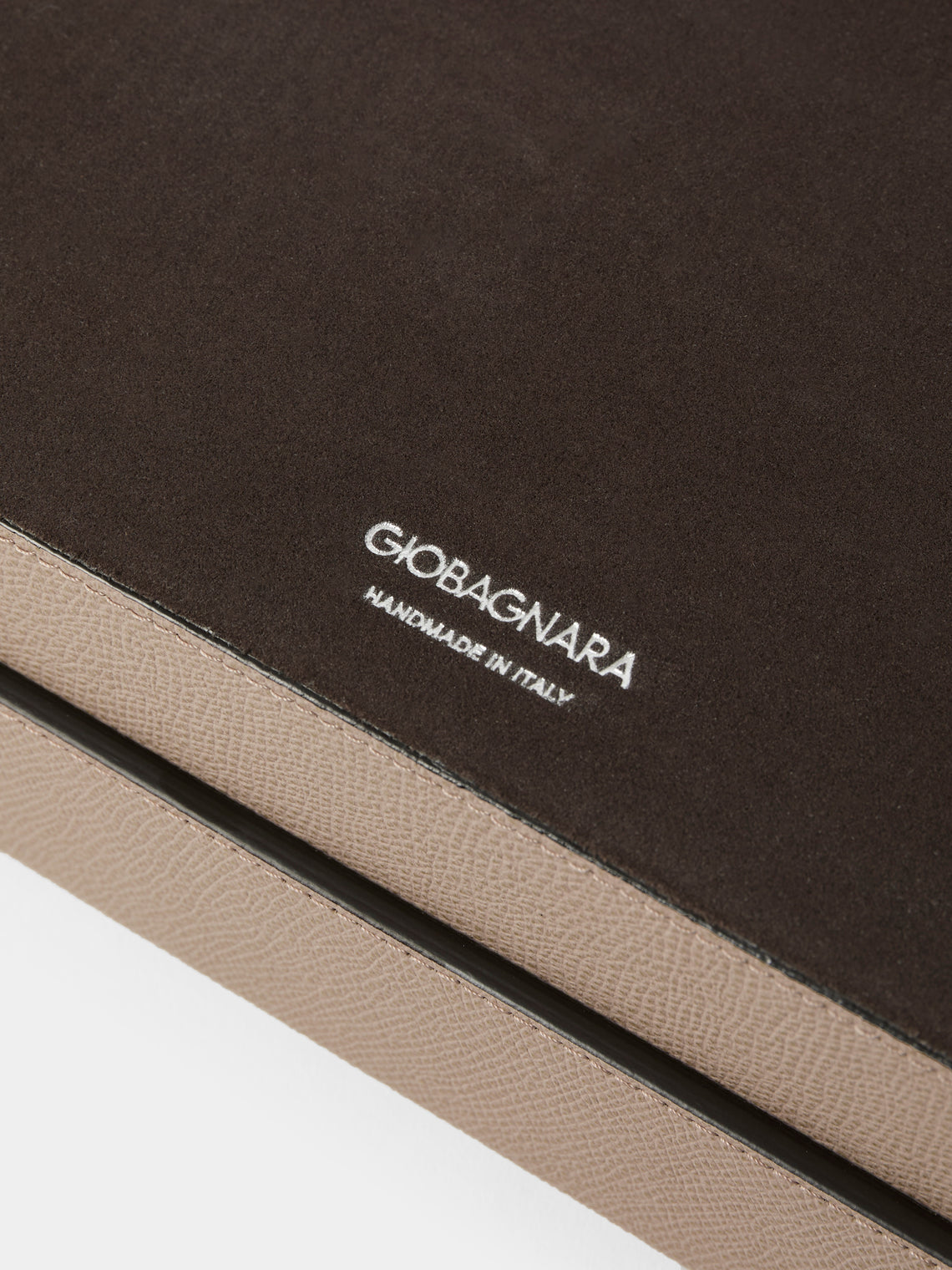 Giobagnara - Monogram Leather Glasses Box - Beige - ABASK