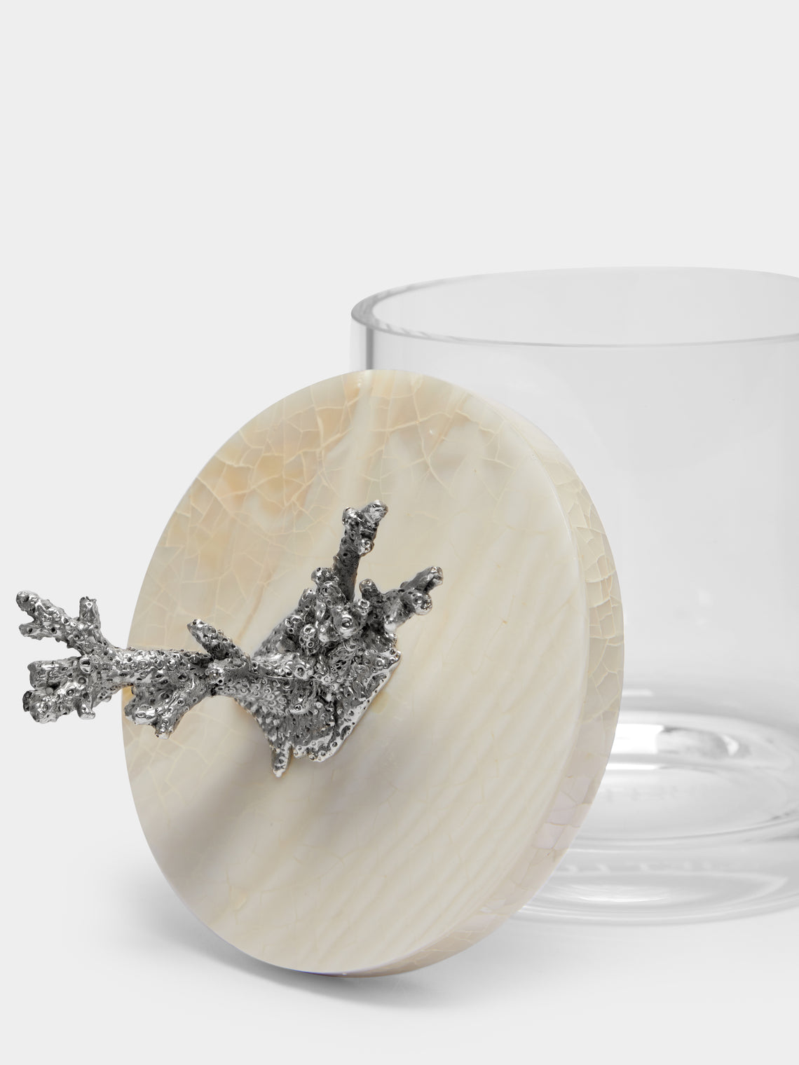 Objet Luxe - Silver-Plated, Shell and Glass Jar -  - ABASK