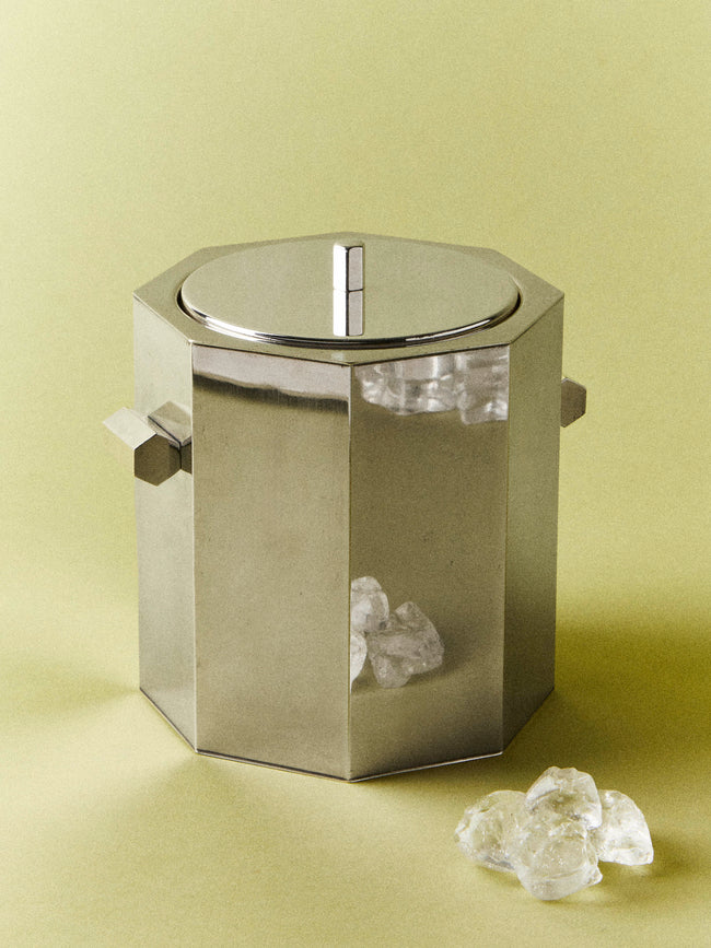 Antique and Vintage - 1970s Florentine Silver-Plated Ice Bucket - Silver - ABASK