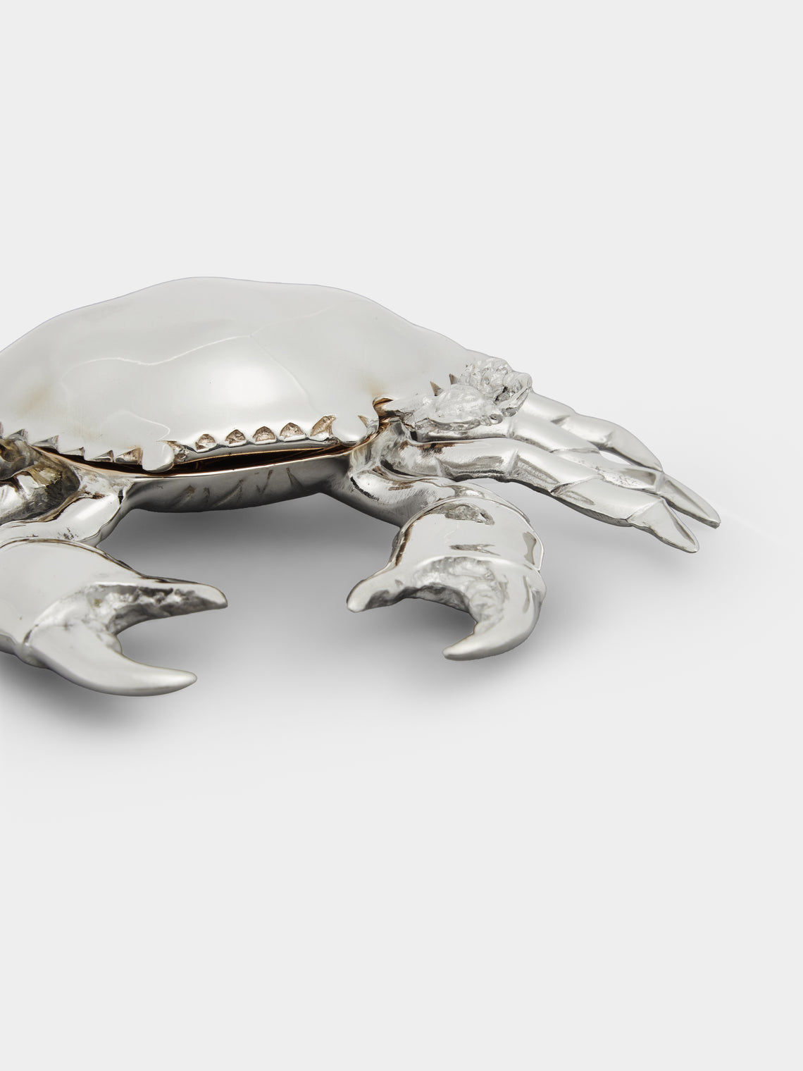 Jarosinski & Vaugoin - Crab Sterling Silver and Gold Vermeil Salt Cellar with Spoon -  - ABASK