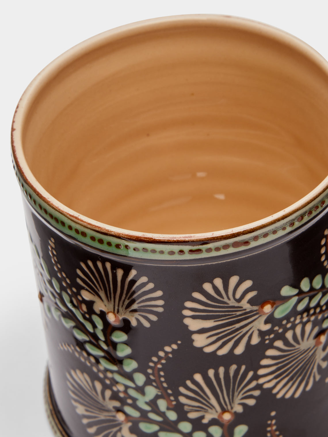 Poterie d’Évires - Flowers Hand-Painted Ceramic Small Jar -  - ABASK