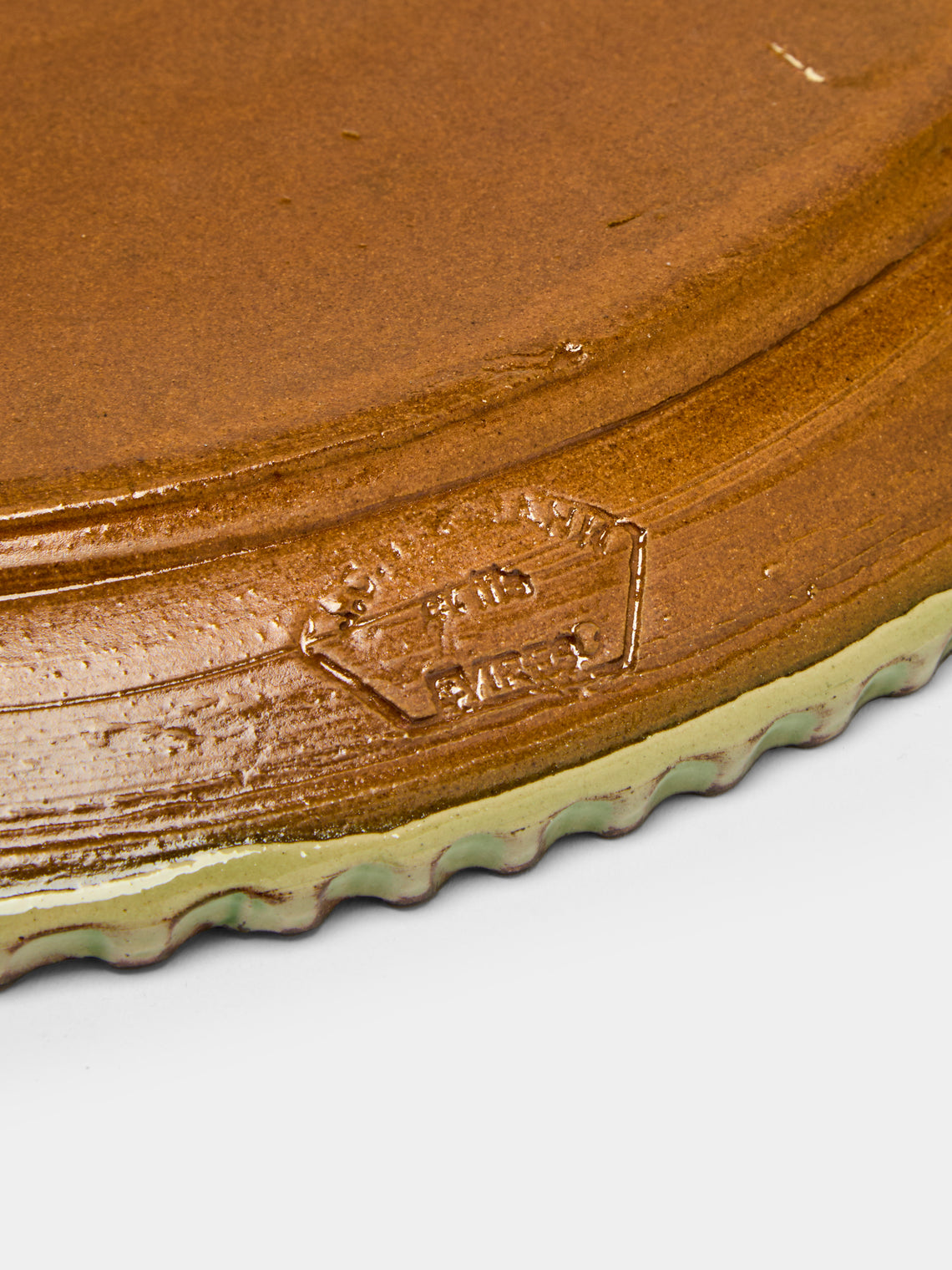 Poterie d’Évires - Flowers Hand-Painted Ceramic Round Platter -  - ABASK