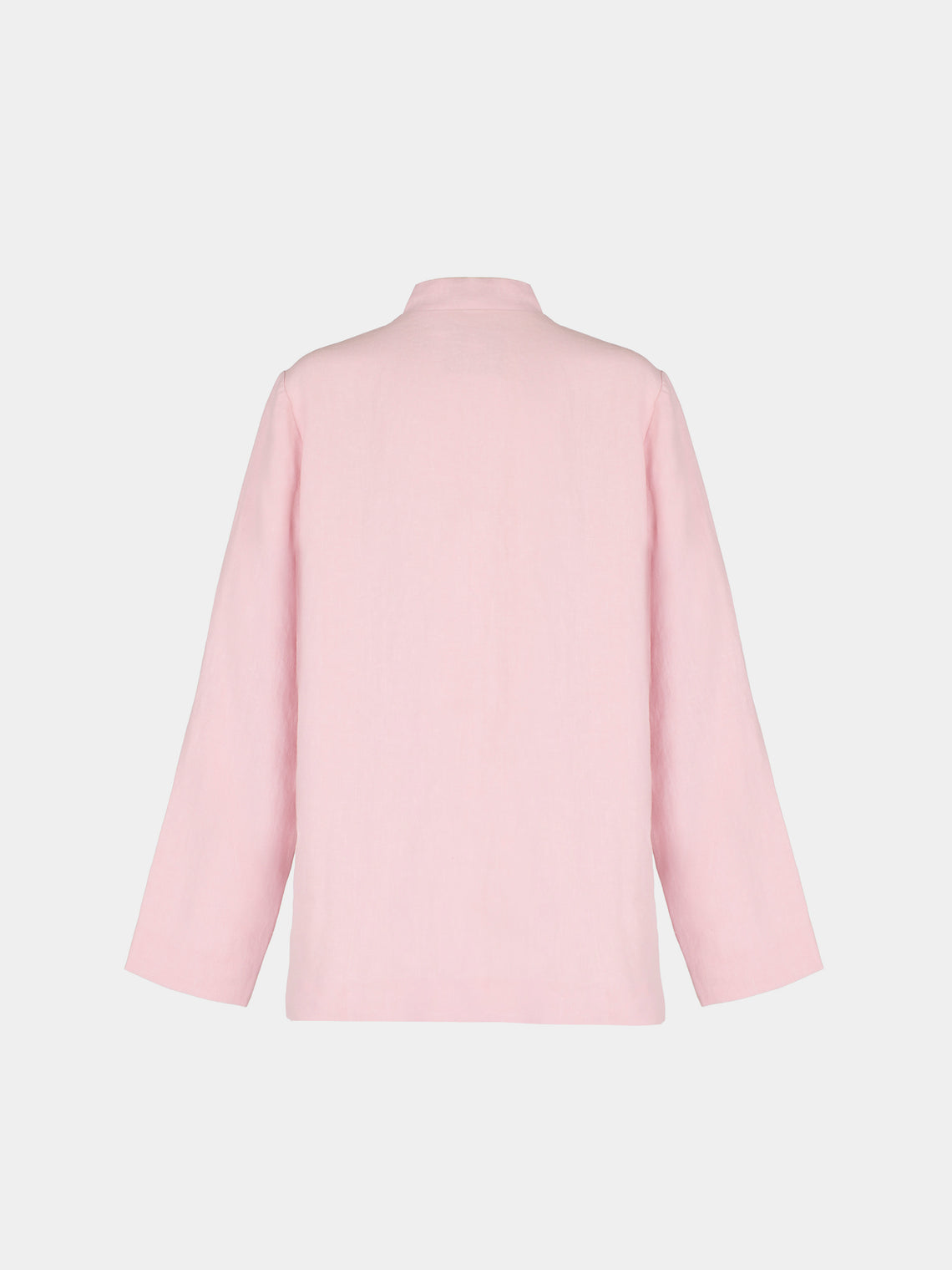 Yali Milano - The Portofino Linen Blazer | Size: S - Pink - ABASK