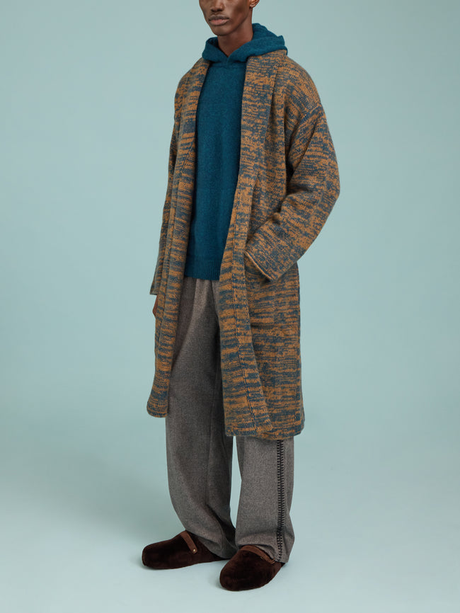 The Elder Statesman - Twisted Cashmere Robe | Size: M - Green - ABASK