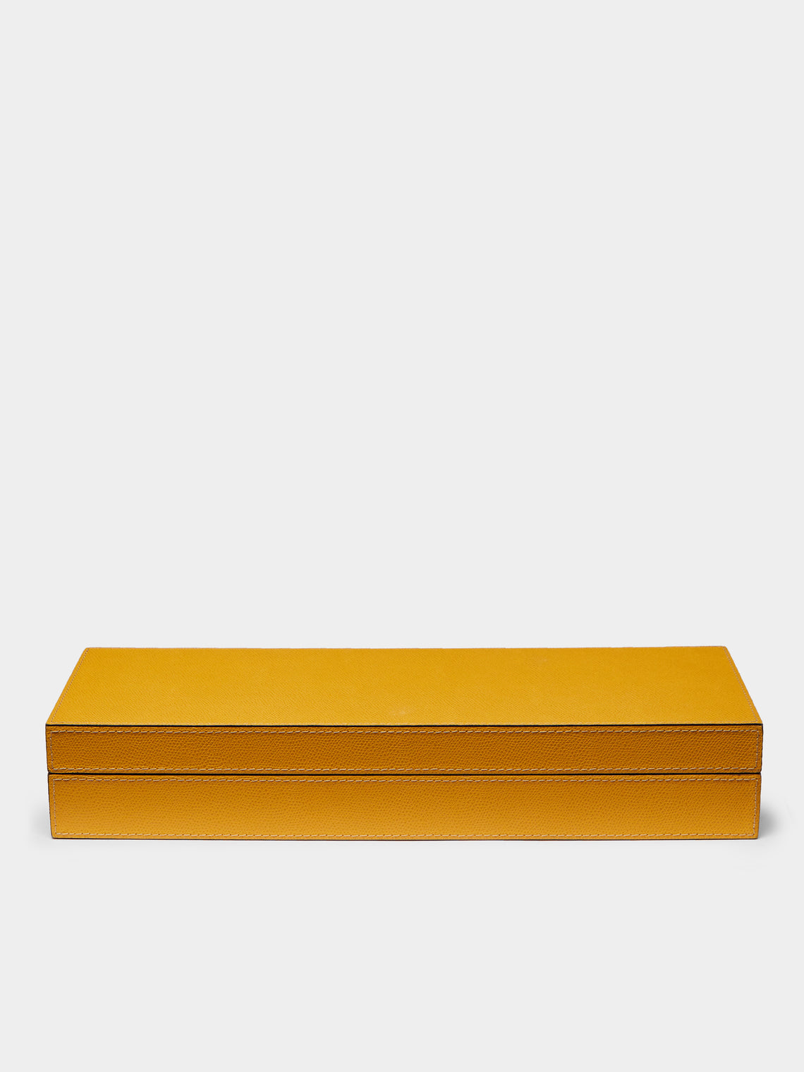 Giobagnara - Leather and Wood Poker Set - Yellow - ABASK