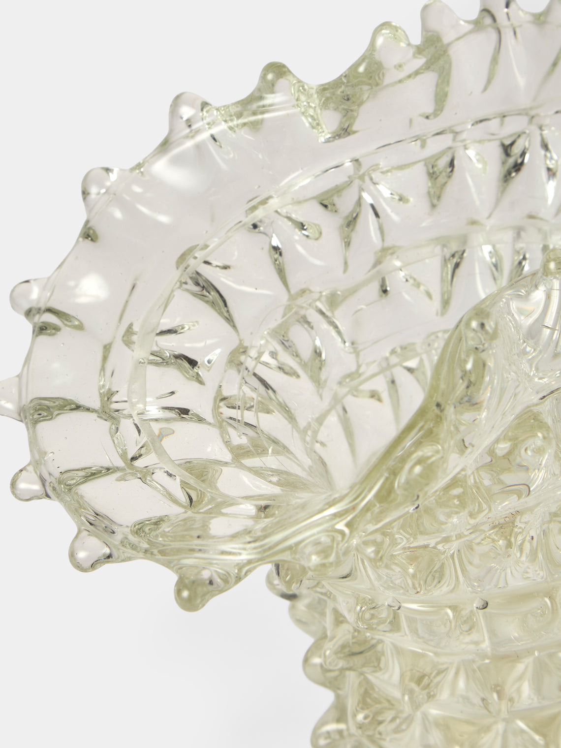 Antique and Vintage - 1970 Ercole Barovier Vase - Clear - ABASK