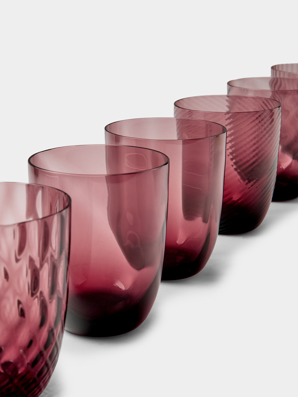 NasonMoretti - Ida Glass Water Tumblers (Set of 6) - Purple - ABASK