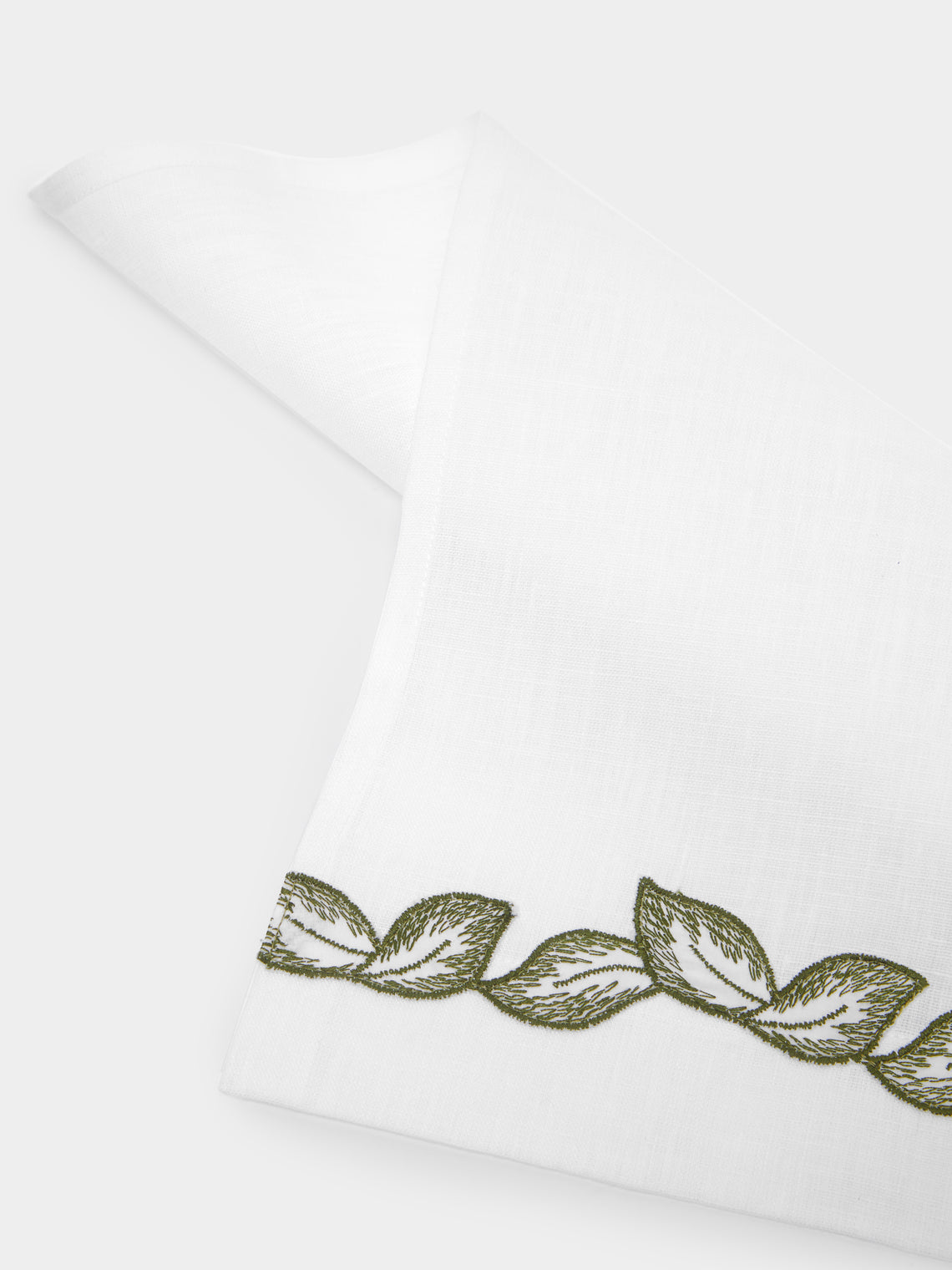 Los Encajeros - Petalos Embroidered Cotton Guest Towels (Set of 4) -  - ABASK