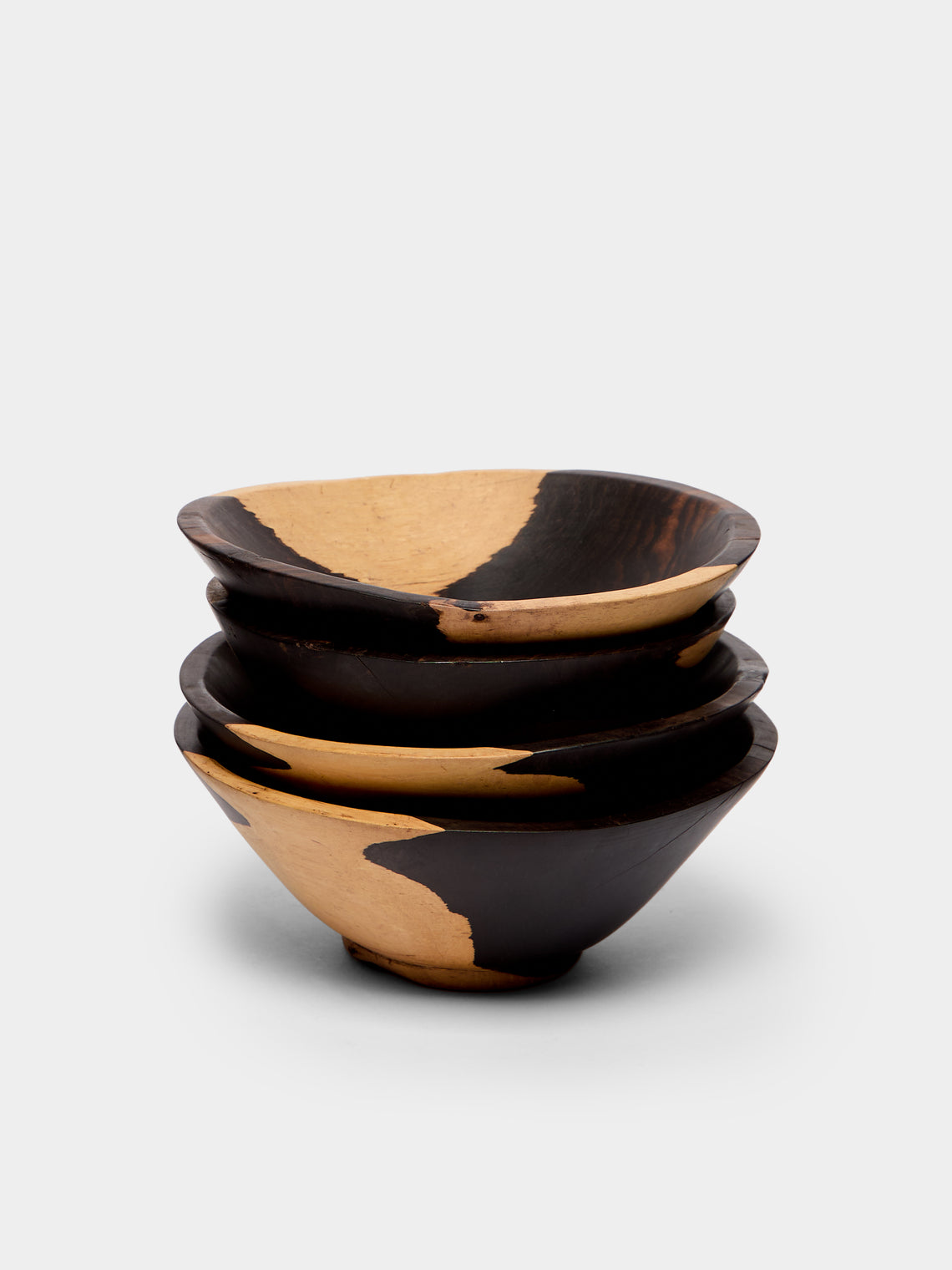 Qäsa Qäsa Carvers - Emmanuel's Hand-Carved Blackwood Bowls (Set of 4) -  - ABASK - 
