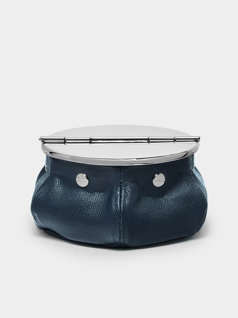 Giobagnara - Laurence Leather Bean Bag Ashtray - Blue - ABASK - 