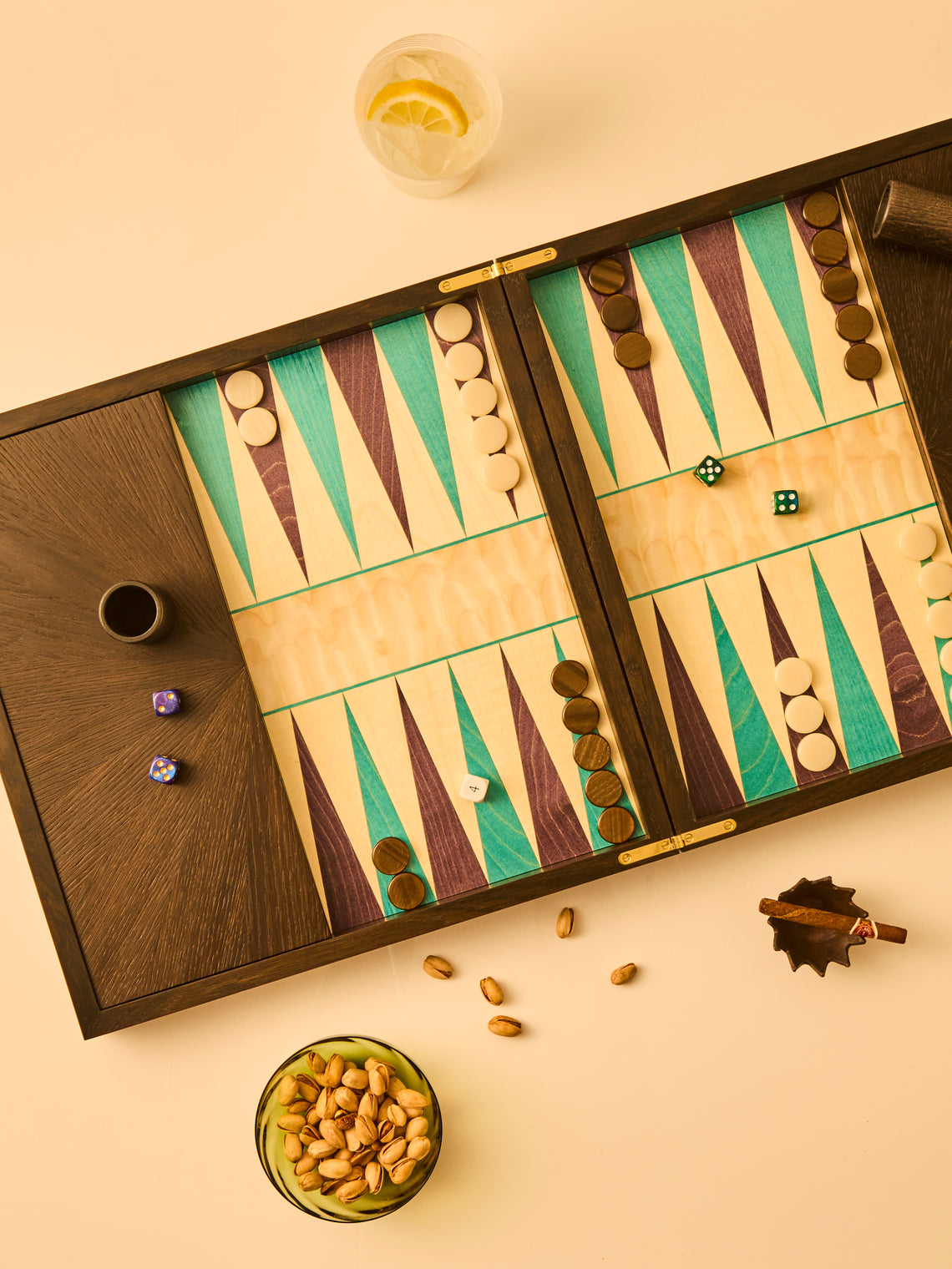 Kevin Stamper - Marquetry Wood Chess and Backgammon Compendium - Multiple - ABASK